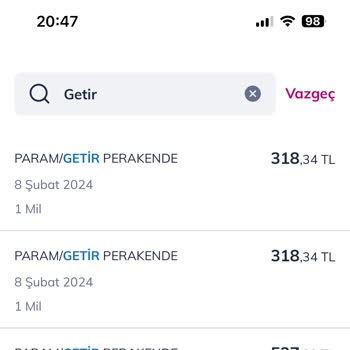 Getir Çift Çekim Problemi.