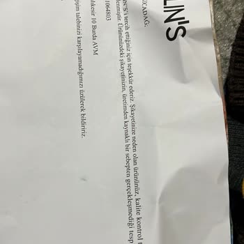 Colin's İade Ve Değişim Yapmıyor!