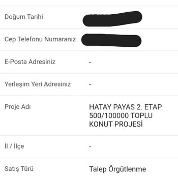 TOKİ 2020 Tarihinde Başvuru Numarası 20190033000214