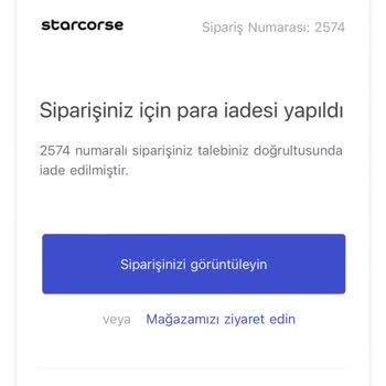 Starcorse.co Para İadesi Yapmıyor