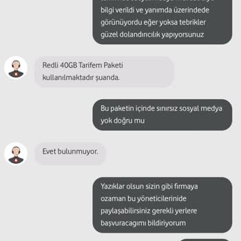 Vodafone Vermiş Olduğu Sözleri Gerçekleştirmiyor