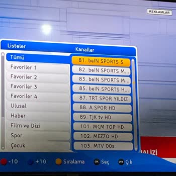Digiturk TRT Spor Kanalının Erişilemezliği Ve Kanal Listesi Sorunları