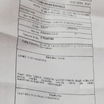 Citizen Saat Arıkan Saat Servisi İlgilenmiyor. Saati Geri Gönderiyor