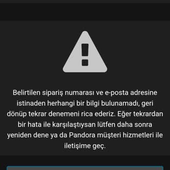 Pandora Mücevher Pandora İade Edemiyorum