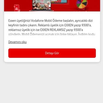 Vodafone Happy Hediye İnternet Vermeme Sorunu