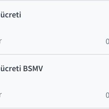 Halkbank Kredi Kartı Aidatı Ve BSMV Ücreti