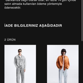 Zara Para İade Sıkıntısı