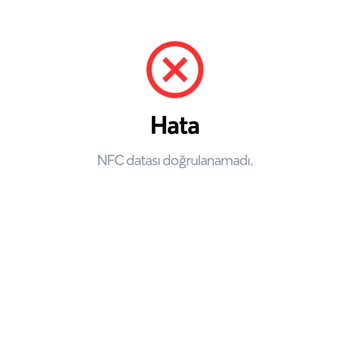 Papara NFC Kimlik Onaylama Hatası!