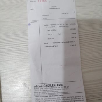 Antalya Özdilek Adidas Mağazası Garanti Yalanı