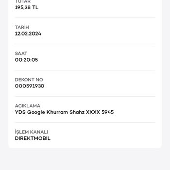 YDS Google&nbsp;Hakkında Şikayetim Var