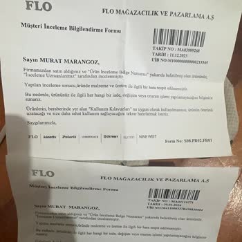 adidas FLO’dan Aldığım Ayakkabıda Kumaş Zedelenmesi Meydana Geldi.