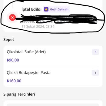 Getir Ürün Adresine Teslim Edilemeyen Ürünlerin İadesini Yapmıyor!