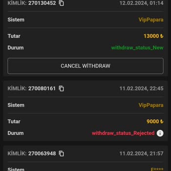 Hızlıbahis Yatırım Kazancımın Reddedilmesi Ve Destek Sorunu