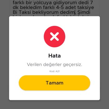 BiTaksi Uygulama Ve Muhatap Bulamama Şikayeti