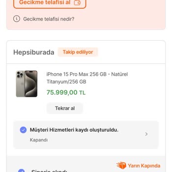 Hepsiburada "yarın Kapında" Kargom Gelmedi
