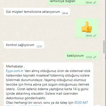 Eyyo Atelier Ücret İadesi Yapmıyor