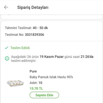Pure Baby Den Çıkan Kalitesiz Islak Mendiller