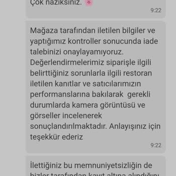 Trendyol Hızlı Market Paramı İade Etmiyor