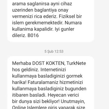 TurkNet İlk Hafta Tam Fatura