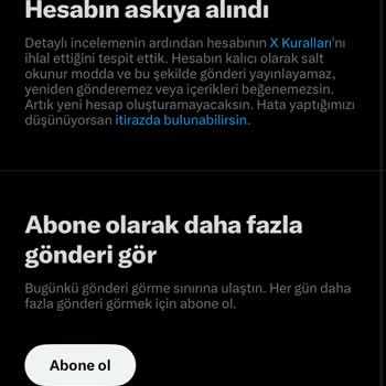 Twitter Haksız Yere Askıya Alınan Hesap
