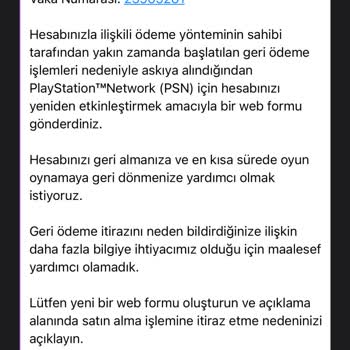PlayStation Desteksizliği Geri Ödeme Yüzünden İki Hesabi Birden Kapama