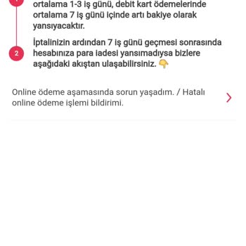 Yemeksepeti Mahalle İade Tutarım Hala Yatırılmadı.