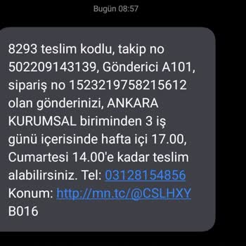 A-101 Teslimat Sorunu