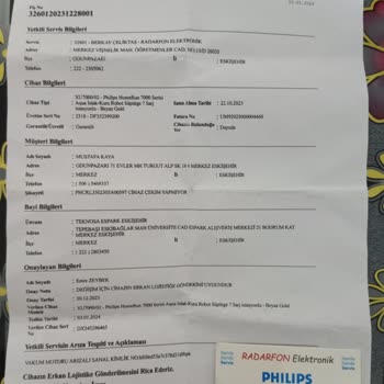 PHILIPS Ev Aletleri İade Ürüne Zorluk Çıkartmaları