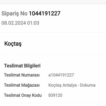 Koçtaş Faturayı Vermiyor Göndermiyor