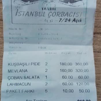 Tarihi İstanbul Çorbacısı Nevşehir Paket Ücreti Farkı