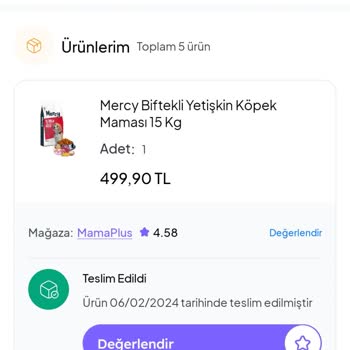 Mama Plus Hasarlı Kargo Paketi İçin Çözüm Üretilmiyor.