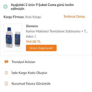 Aras Kargo Teslimata Çıkmayan Kargo İçin Teslim Ettik Bilgisi.