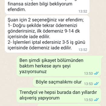 Caddemagazasi.com İademi Yapmıyor Acil İlgilenilsin Lütfen