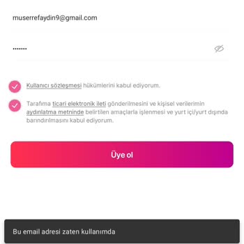 Gardrops Kapatılan Üyeliğime Ait Bilgilerle Yeni Hesap Oluşturamıyorum