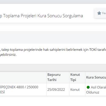 TOKİ Ankara/SİNCAN Yenipeçenek 4800/250000 Sosyal Konut Projesi