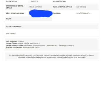 0216 203 07 42 Ücret İade Edilsin