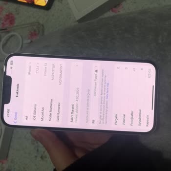 Hepsiburada Aldığım İphone 13 128 GB Telefondan Önemli Pil Mesajı Uyarısı Geldi