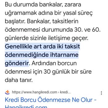 Yapı Kredi Bankası Erken İhtarname Göndermesi