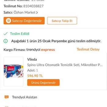 Vileda Spino Sapı Bozuldu