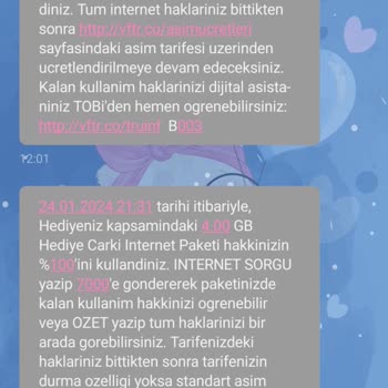 Vodafone Faturanın Haksiz Bir Şekilde Fazla Yansıtılması