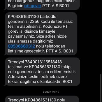 PTT Kargo Ürün Teslimat Sorunu