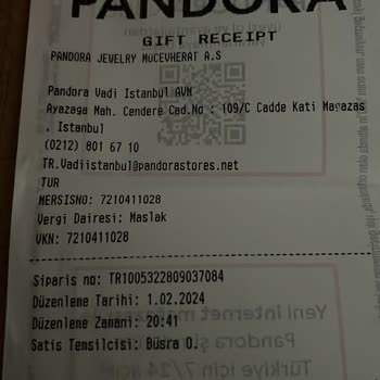 Pandora Mücevher Pandora İade Kabul Etmiyor