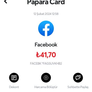 Facebook Para Çekme