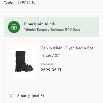 Boyner Suresinde Yollanmayan Kargo