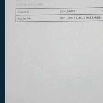 Özel Lotus Hastanesi Lotus Hastanesi Yanlış Rapor