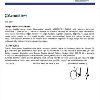 Eureko Sigorta Kendi Yaptığı Sigortayı İptal Etmiyor