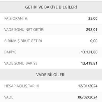 Denizbank Vadeli Hesap Şikayeti