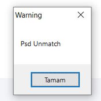Rampage SMX R79 X-RUNNER Driver Psd Unmatch Hatası