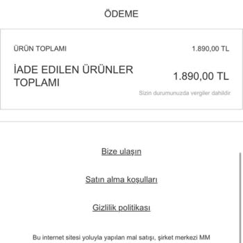 Zara Home İadeye Yolladığım Ürünlerin Ücretini Tarafıma Yatırmıyor!