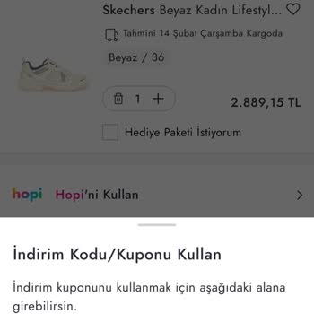 Boyner Hediye Çarkındaki Kuponun Kabul Edilmemesi